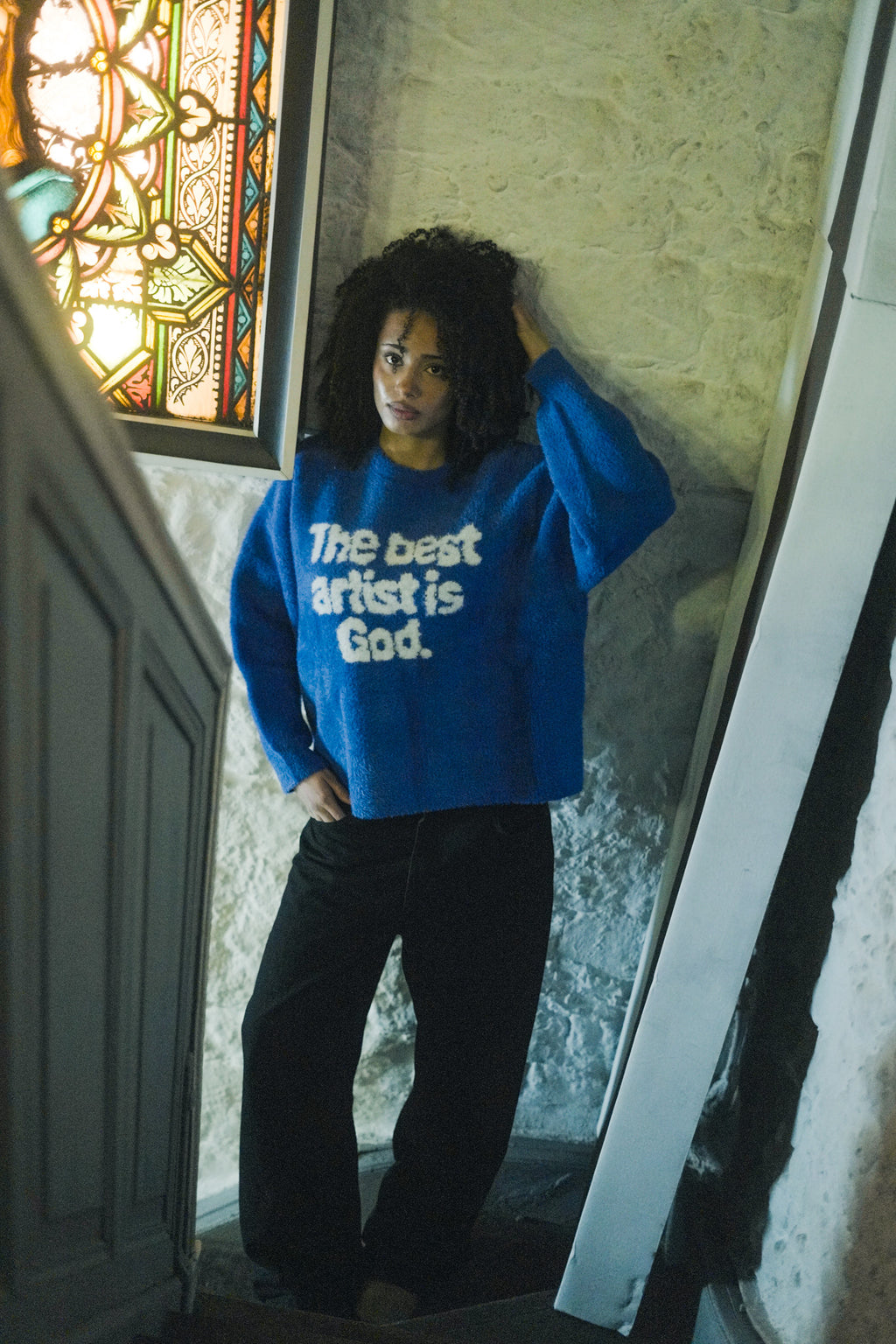 'GOD IS THE BEST ARTIST' KNIT