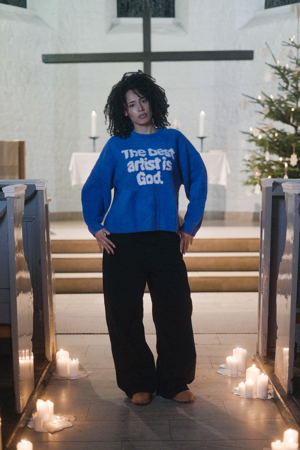 'GOD IS THE BEST ARTIST' KNIT